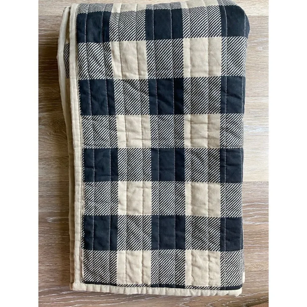 Buffalo plaid bed pillow shams